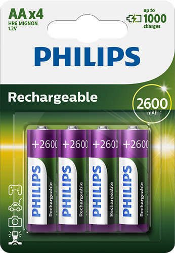 Bateria R6 NI-MH 2600 AKUM. 4szt MULTILIFE Philips