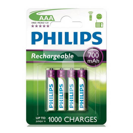 Bateria akumulatorowa 1,2NV AAA Philips 4szt