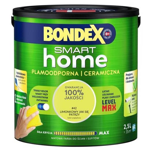 Bondex Smart Home 2,5l Limonkowy jak się patrzy