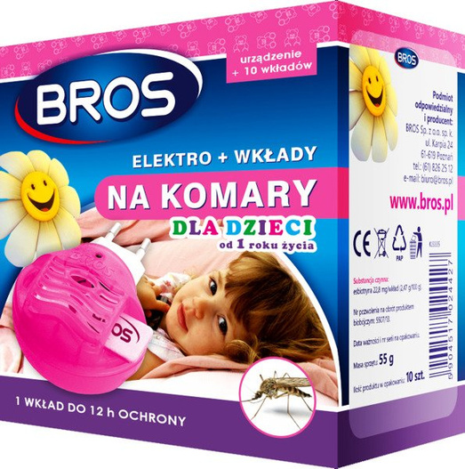 Bros elektro + 10 wkładów na komary