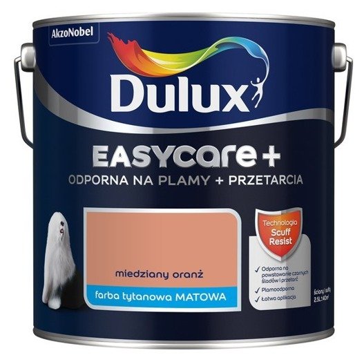 Dulux Easycare Plus 2,5l Miedziany oranż