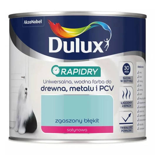 Dulux Emalia akrylowa Rapidry Zgaszony błękit 0,4l