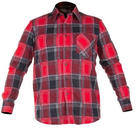 Koszula flanelowa w kratę czerwona XL Lahti Pro