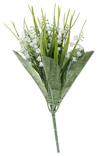 Kwiat sztuczny konwalie bukiet 33cm