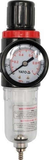 Reduktor ciśnienia z manometrem i filtrem Yato