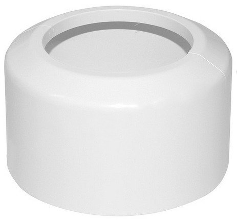 Rozeta dzielona WC 110mm biała Tycner