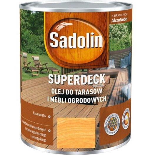 Sadolin Superdeck 0,75L Olej do tarasów Bezbarwny