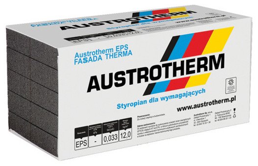 Styropian EPS Fassada Therma 0,033 Austrotherm 20cm (1,5m²/0,3m³)