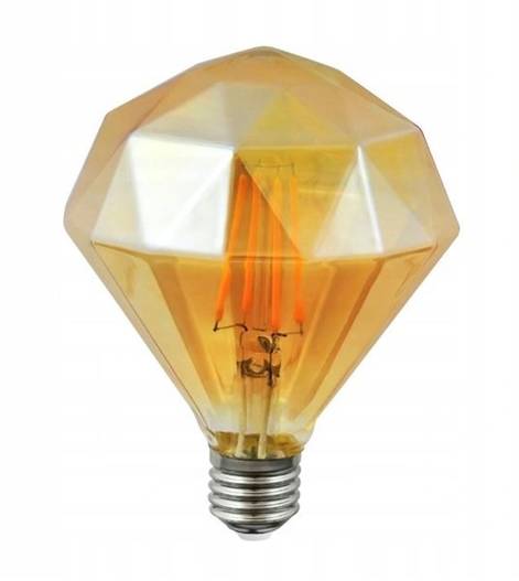 Żarówka dekoracyjna LED Vintage Amber Diamond 4W