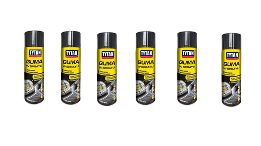 Zestaw TYTAN Professional Guma w sprayu 6 x 400 ml