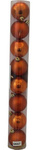 Bombki w tubie 8 sztuk 6cm miedziane
