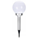 Lampa solarna LED biała kula 15cm
