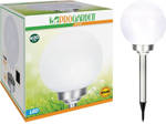 Lampa solarna LED biała kula 20cm