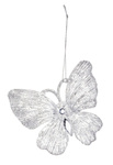Zawieszka motyl srebrny z cyrkonią 9x11x4cm