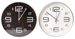 Zegar ścienny 30cm biała tarcza srebrne cyfry