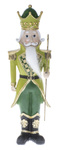 Żołnierz ceramiczny z laską zielony 30cm